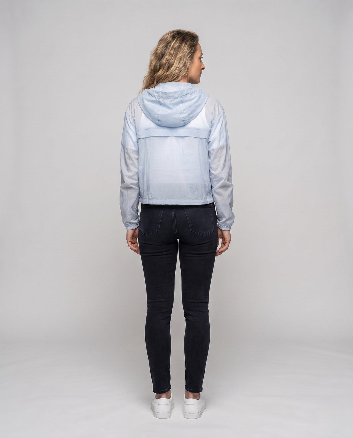 Women's Lightweight and Breathable Windbreaker Jacket - Back View