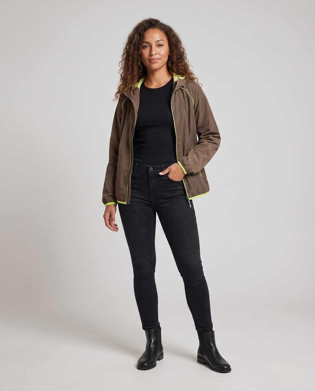 Women's Lightweight Windproof Jacket - Front View