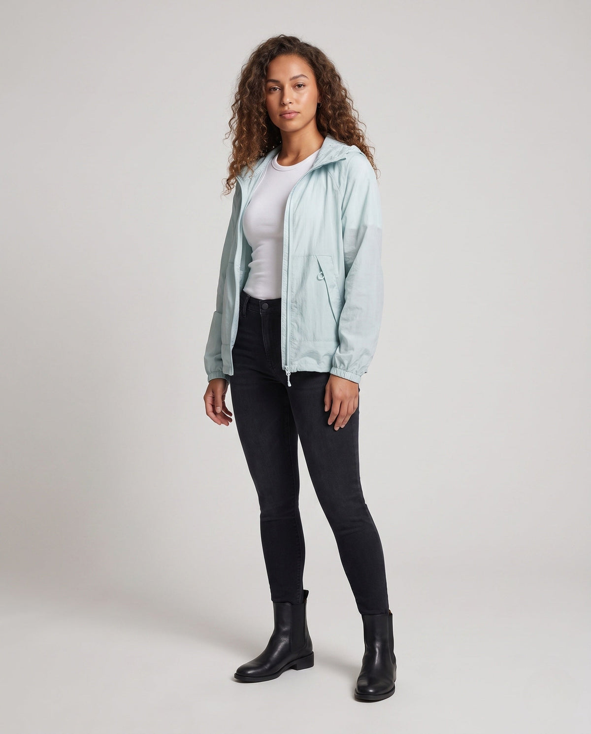 Women's Lightweight Windproof Summer Jacket - Front View