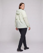 Women's Practical Outdoor Jacket with Adjustable Hood - Back View