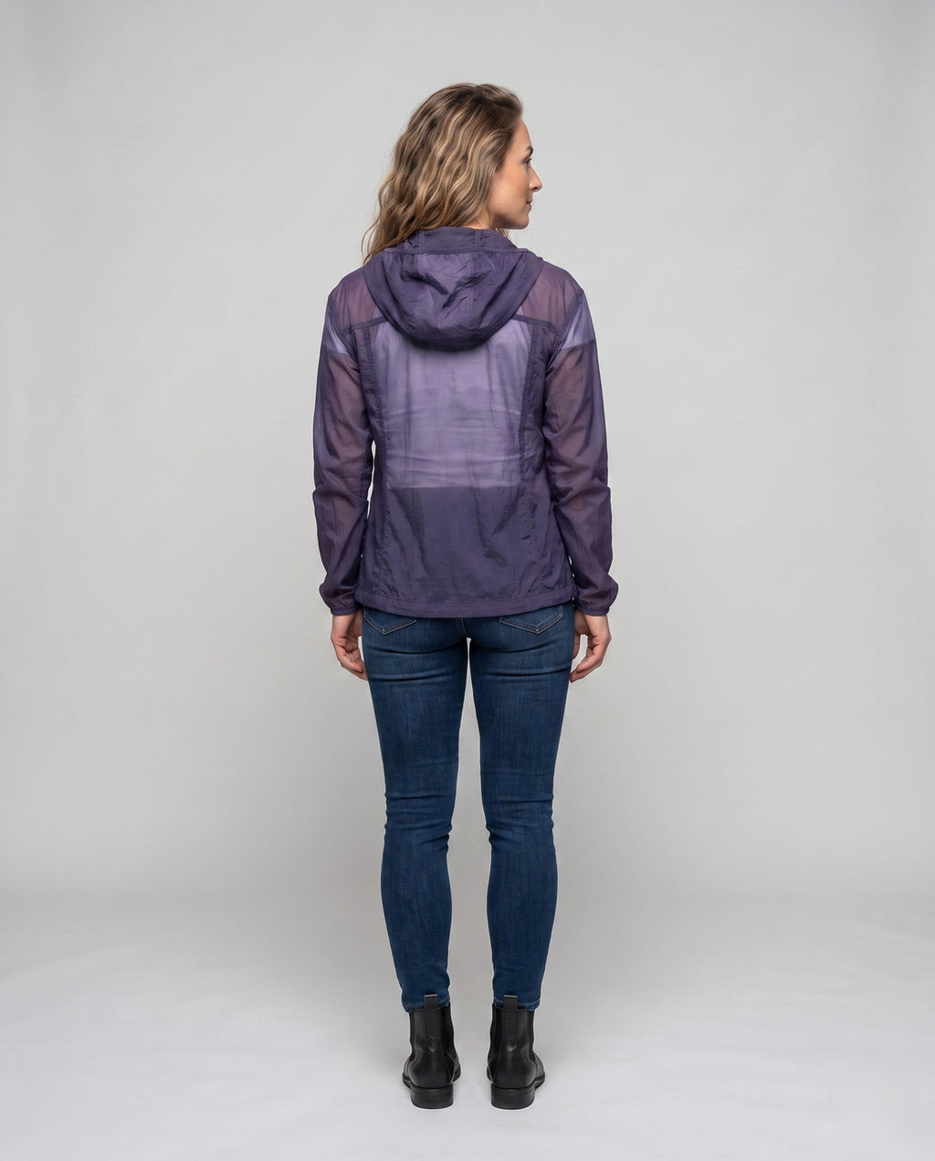 Women's Ultralight Functional Jacket with Practical Hood - Back View