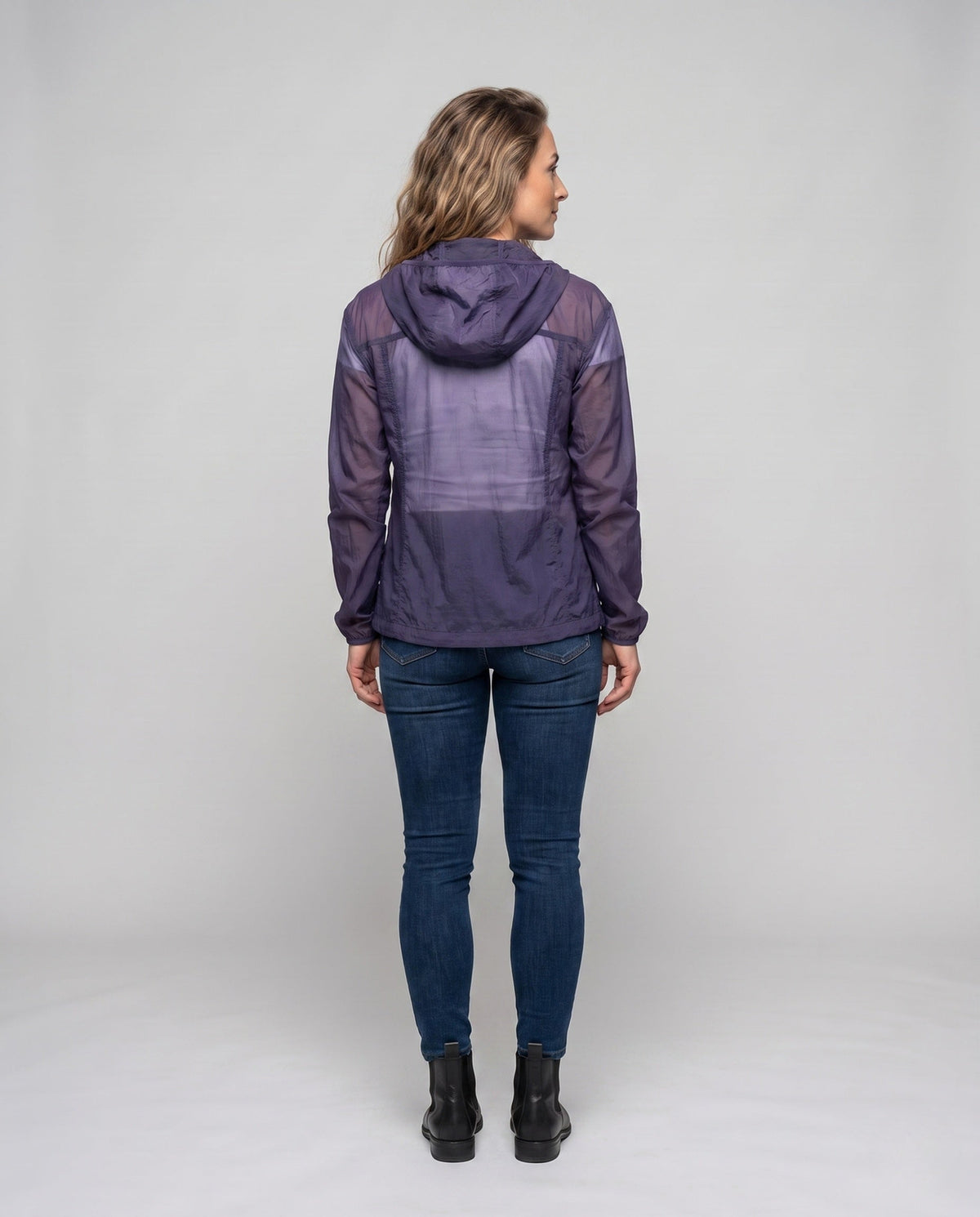 Women's Ultralight Functional Jacket with Practical Hood - Back View