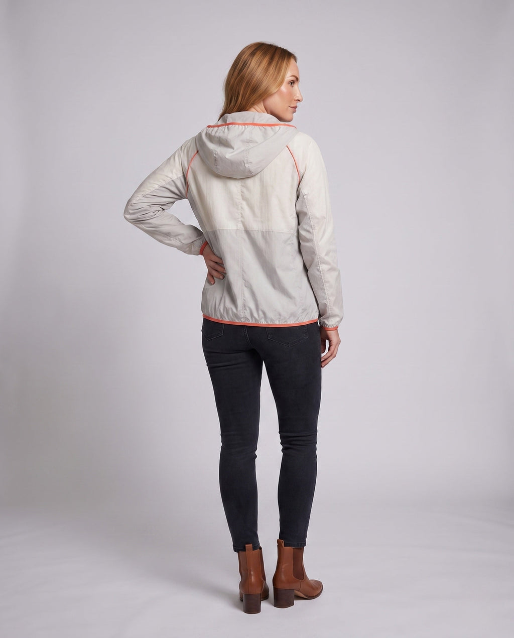 Women's Windproof and Breathable UV Protection Jacket - Back View