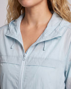 Women's Cooling UV Protection Summer Jacket with Hood - Close-Up Detail