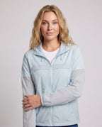 Women's Cooling UV Protection Summer Jacket with Hood - Upper Body View