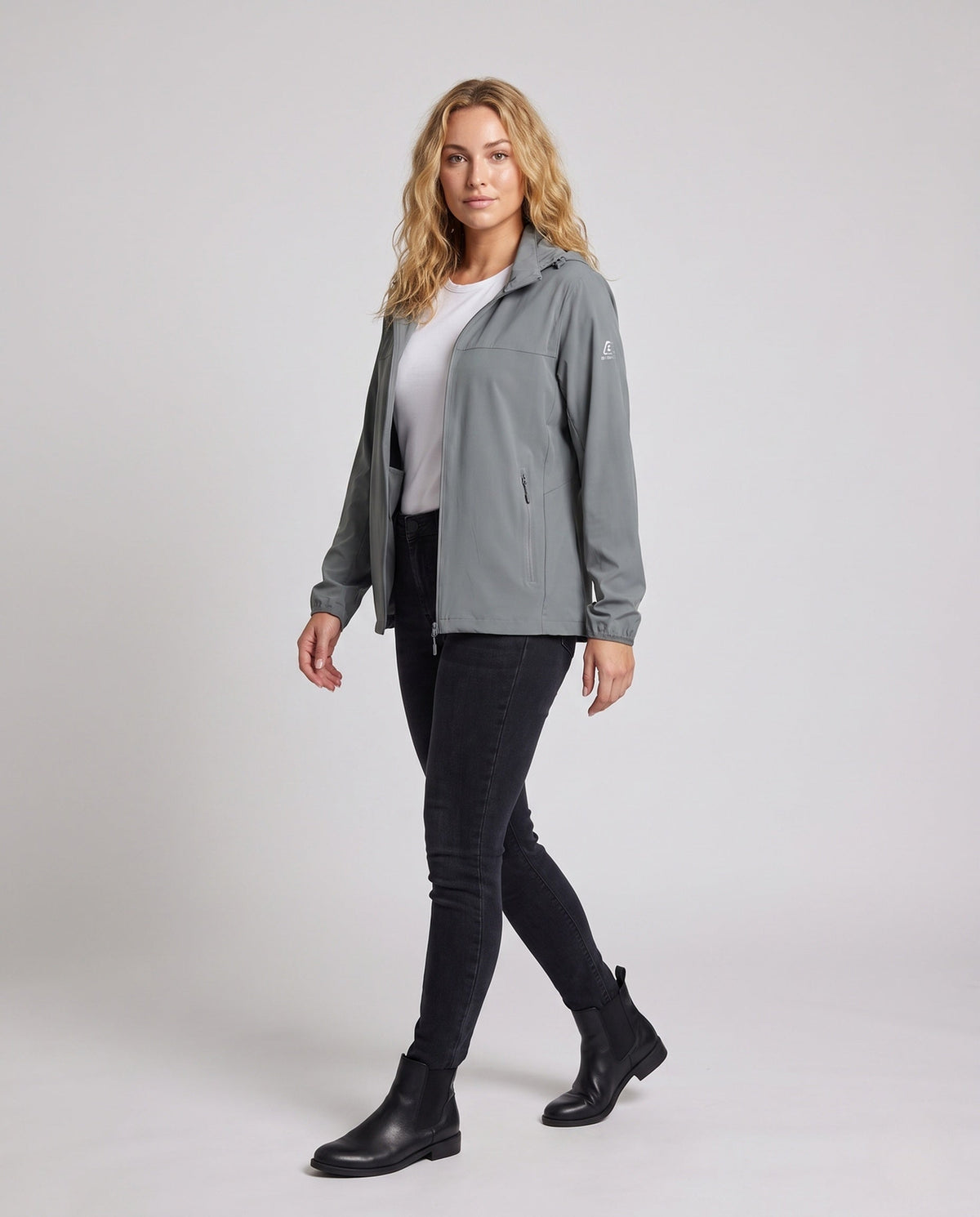 Women's Lightweight Breathable UV Protection Hoodie Jacket - Front View