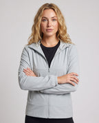 Women's Lightweight Running and Leisure Jacket with Hood - Upper Body View