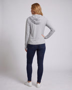Women's Lightweight UV Protection Hooded Jacket with Zipper - Back View