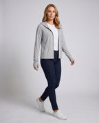 Women's Lightweight UV Protection Hooded Jacket with Zipper - Front View