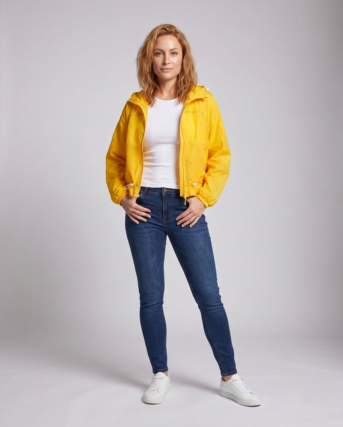 Women's Nano Ultralight Hooded Jacket Wind- and Water-Repellent - Front View