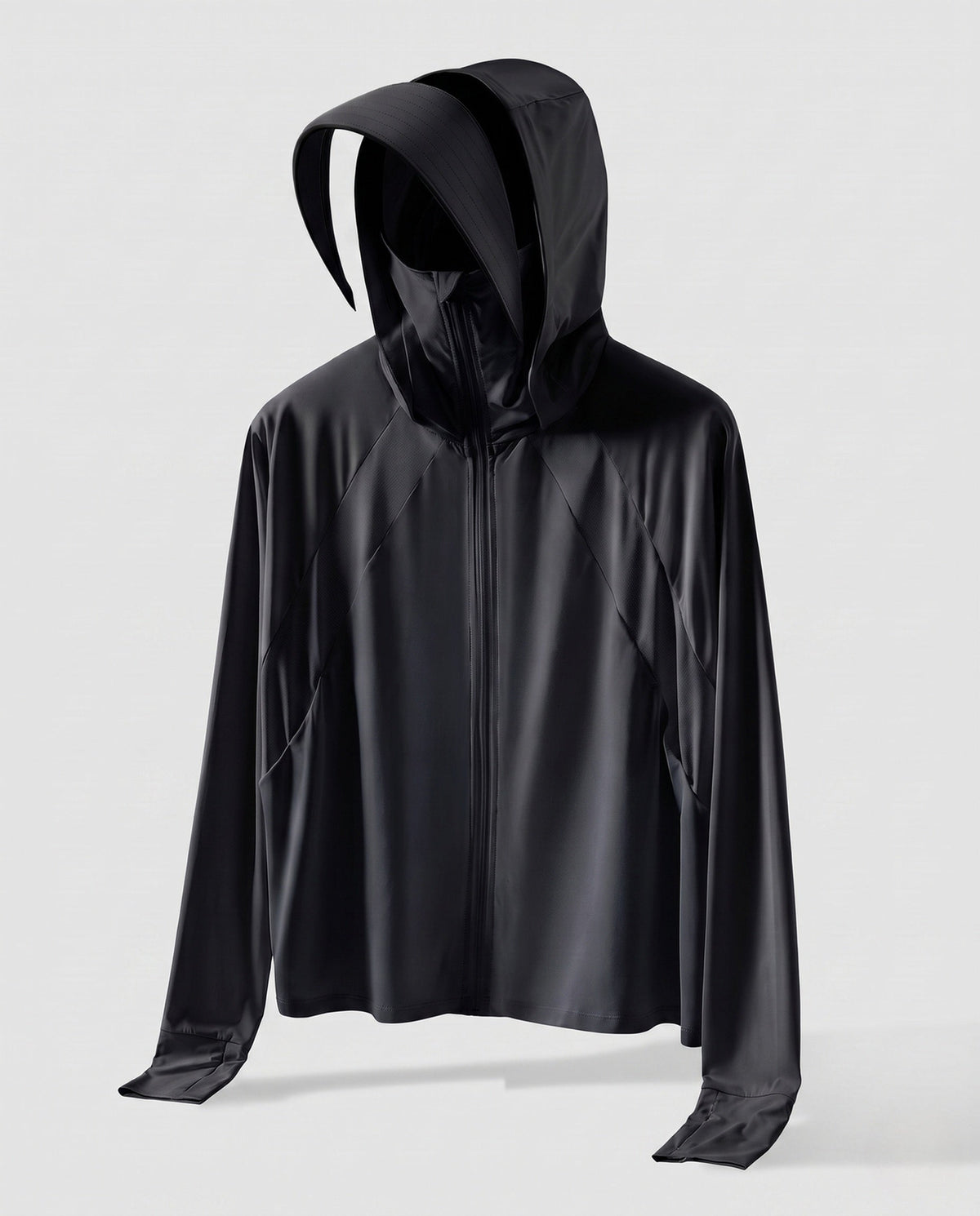 Unisex Hooded Sun Protection Jacket with Extended Visor Brim