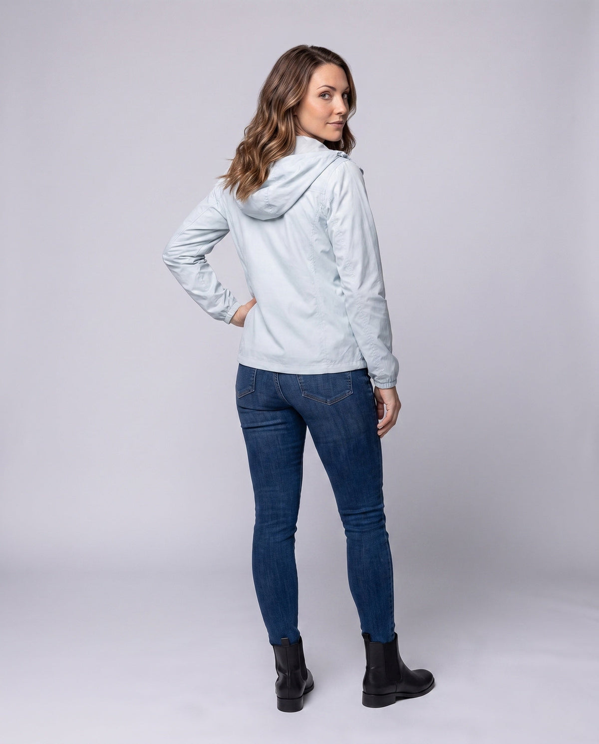 Unisex Lightweight Hooded Outdoor Jacket - Back View