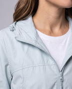 Unisex Lightweight Hooded Outdoor Jacket - Close-Up Detail