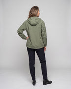 Unisex Lightweight Windproof Hooded Jacket in Oversized Cut - Back View