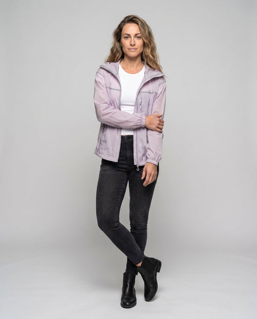 Unisex Minimalist All-Weather Outdoor Jacket with Hood - Front View