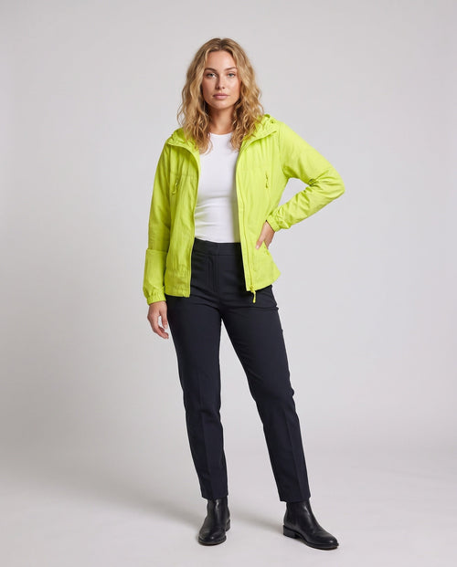 Unisex Ultralight Breathable Windbreaker with Hood and Zipper - Front View