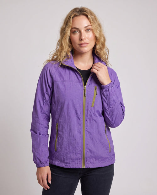 Unisex Ultralight Hoodie Jacket with Pack Function, Wind - Upper Body View