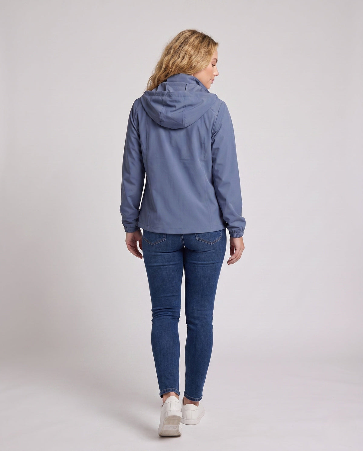 Unisex Ultra-Light UV Protection Jacket with Hood - Back View