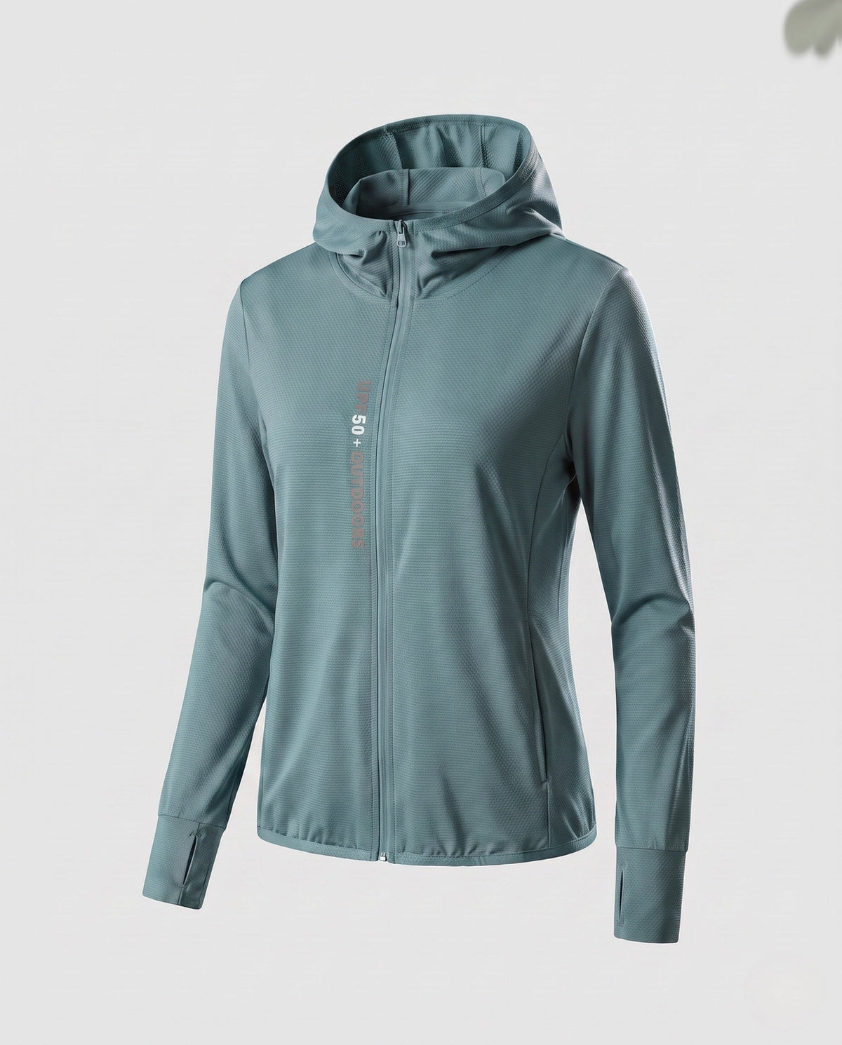 Women's Nano Micro-Perforated Hoodie Jacket with Fine Texture