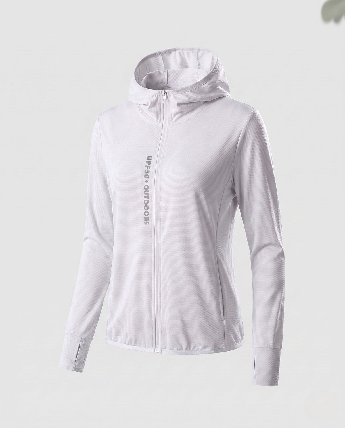 Women's Nano Micro-Perforated Hoodie Jacket with Fine Texture