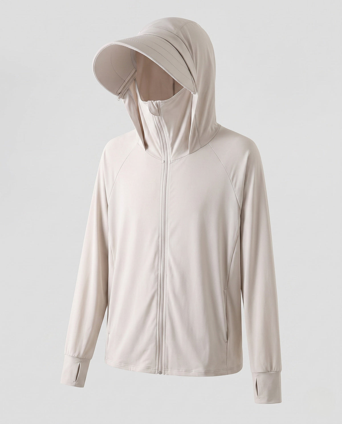 Unisex Ultralight UV Protection Hoodie with Wide Sun Visor