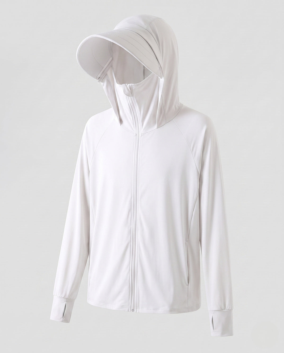 Unisex Ultralight UV Protection Hoodie with Wide Sun Visor