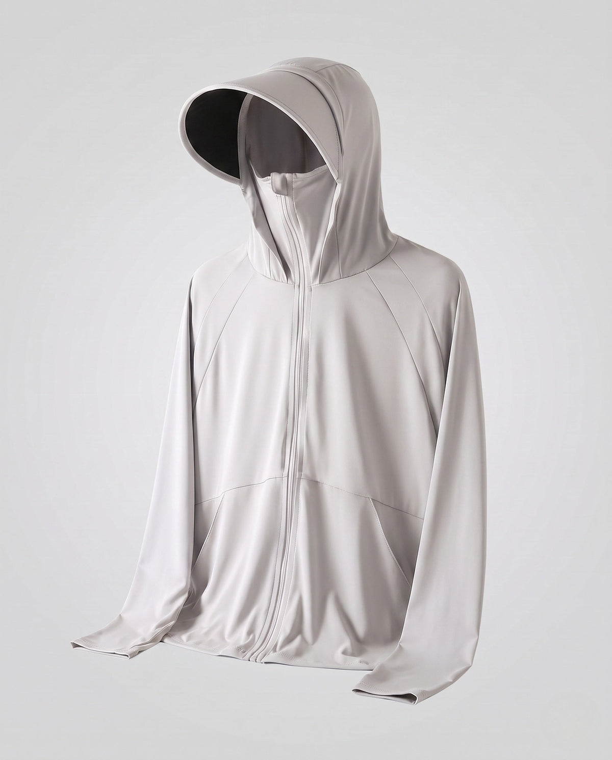 Unisex UV Protection Hoodie Jacket with Removable Visor