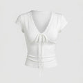 Women's Crop Top with Feminine Lace Embellishment