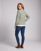 Women's Sporty Training Jacket with Reflective Details - Back View