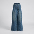 Women's Extra Wide Denim Pants Center Seam