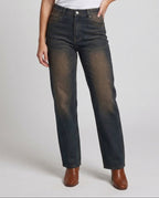 Women's Loose Fit Jeans Vintage Wash - Lower Body View